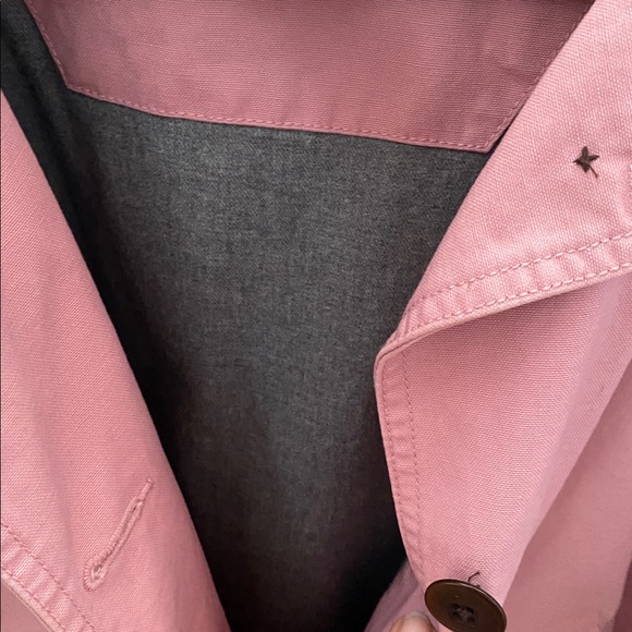 Vintage L.L. Bean Pink Jacket Barn Coat with Brown Corduroy Accents Size XL - Picture 4 of 6